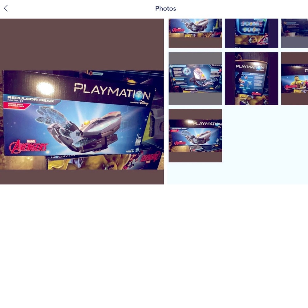 Disney Playmation Avengers Repulsor Gear - Blue and Silver